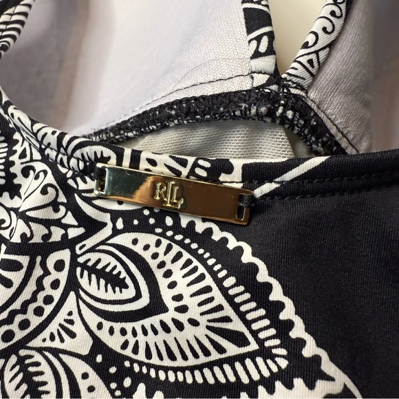 Lauren Ralph Lauren Graphic Floral Slimming One Piece Swimsuit Size 10 - Picture 5 of 9